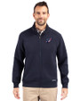 Arizona Cardinals Americana Cutter & Buck Roam Epic Versatility Recycled Full Zip Mens Jacket Navy Blue Front
