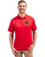Atlanta Falcons NFL Helmet Cutter & Buck Forge Recycled Four-Way Stretch Mens Polo Red Front