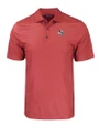 Arizona Cardinals NFL Helmet Cutter & Buck Pike Eco Tonal Geo Print Stretch Recycled Mens Big & Tall Polo Cardinal Red Mannequin