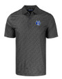 Air Force Falcons College Vault Cutter & Buck Pike Eco Pebble Print Stretch Recycled Mens Polo Black Mannequin