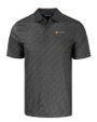 Tennessee Volunteers Alumni Cutter & Buck Pike Eco Pebble Print Stretch Recycled Mens Polo Black Mannequin