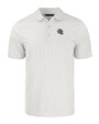 New England Patriots NFL Helmet Cutter & Buck Pike Eco Symmetry Print Stretch Recycled Mens Big & Tall Polo White/Polished Mannequin