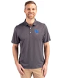 Kentucky Wildcats Alumni Cutter & Buck Pike Eco Symmetry Print Stretch Recycled Mens Big & Tall Polo Black/White Front
