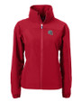 New England Patriots NFL Helmet Cutter & Buck Charter Eco Recycled Womens Full-Zip Jacket Cardinal Red Mannequin