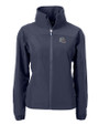 New England Patriots NFL Helmet Cutter & Buck Charter Eco Recycled Womens Full-Zip Jacket Navy Blue Mannequin