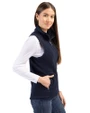 Penn State Nittany Lions College Vault Cutter & Buck Cascade Eco Fleece Womens Vest Navy Blue Side