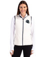 Seattle Seahawks NFL Helmet Cutter & Buck Cascade Eco Fleece Womens Vest Shell/Navy Blue Front
