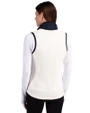 Tampa Bay Buccaneers Americana Cutter & Buck Cascade Eco Fleece Womens Vest Shell/Navy Blue Back