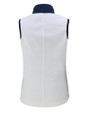 Texas Longhorns Alumni Cutter & Buck Cascade Eco Fleece Womens Vest Shell/Navy Blue Mannequin Back