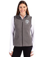 Texas A&M Aggies Alumni Cutter & Buck Cascade Eco Fleece Womens Vest Elemental Grey/Black Front