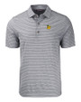 Baylor Sailor Bear College Vault Cutter & Buck Forge Eco Heather Stripe Stretch Recycled Mens Big & Tall Polo BLH_MANN_HG 