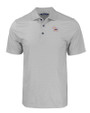 Clemson Tigers College Vault Cutter & Buck Pike Eco Tonal Geo Print Stretch Recycled Mens Big & Tall Polo Elemental Grey Mannequin