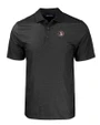 Florida State Seminoles College Vault Cutter & Buck Pike Eco Tonal Geo Print Stretch Recycled Mens Big & Tall Polo Black Mannequin