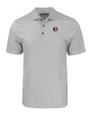 Florida State Seminoles College Vault Cutter & Buck Pike Eco Tonal Geo Print Stretch Recycled Mens Big & Tall Polo Elemental Grey Mannequin