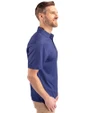Florida Gators Vintage Cutter & Buck Pike Eco Tonal Geo Print Stretch Recycled Mens Big & Tall Polo Tour Blue Side