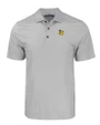 Baylor Sailor Bear College Vault Cutter & Buck Pike Eco Tonal Geo Print Stretch Recycled Mens Big & Tall Polo Elemental Grey Mannequin