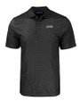 UCF Knights Citronaut Cutter & Buck Pike Eco Tonal Geo Print Stretch Recycled Mens Big & Tall Polo Black Mannequin