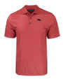 Baltimore Ravens Americana Cutter & Buck Pike Eco Tonal Geo Print Stretch Recycled Mens Big & Tall Polo Cardinal Red Mannequin