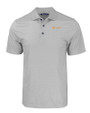 Tennessee Volunteers Alumni Cutter & Buck Pike Eco Tonal Geo Print Stretch Recycled Mens Big & Tall Polo Elemental Grey Mannequin