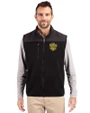 Missouri Tigers College Vault Cutter & Buck Cascade Eco Sherpa Mens Big and Tall Fleece Vest Black Front