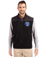 Air Force Falcons College Vault Cutter & Buck Cascade Eco Sherpa Mens Big and Tall Fleece Vest Black Front