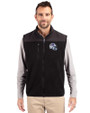 Buffalo Bills NFL Helmet Cutter & Buck Cascade Eco Sherpa Mens Big and Tall Fleece Vest Black Front