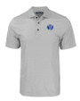 Air Force Falcons College Vault Cutter & Buck Pike Eco Tonal Geo Print Stretch Recycled Mens Polo Elemental Grey Mannequin