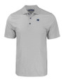 Michigan Wolverines College Vault Cutter & Buck Pike Eco Tonal Geo Print Stretch Recycled Mens Polo Elemental Grey Mannequin