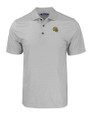 Green Bay Packers NFL Helmet Cutter & Buck Pike Eco Tonal Geo Print Stretch Recycled Mens Polo Elemental Grey Mannequin