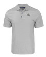 Miami Dolphins NFL Helmet Cutter & Buck Pike Eco Tonal Geo Print Stretch Recycled Mens Polo Elemental Grey Mannequin