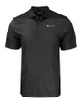 Tennessee Volunteers Alumni Cutter & Buck Pike Eco Tonal Geo Print Stretch Recycled Mens Polo Black Mannequin