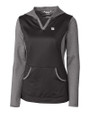 New York Giants Cutter & Buck Womens Tackle Hoodie Charcoal Mannequin