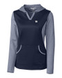 New York Giants Cutter & Buck Womens Tackle Hoodie Liberty Navy Mannequin
