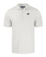 Carolina Panthers Americana Cutter & Buck Pike Eco Symmetry Print Stretch Recycled Mens Polo White/Polished Mannequin