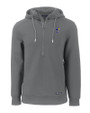 Kansas Jayhawks College Vault Cutter & Buck Roam Eco Half Zip Recycled Mens Hooded Pullover EG_MANN_HG 