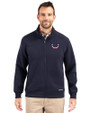 Indianapolis Colts Americana Cutter & Buck Roam Epic Versatility Recycled Full Zip Mens Jacket Navy Blue Front