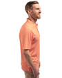 Cincinnati Bengals NFL Helmet Cutter & Buck Forge Eco Double Stripe Stretch Recycled Mens Polo College Orange/White Side