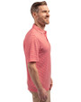 San Francisco 49ers NFL Helmet Cutter & Buck Forge Eco Double Stripe Stretch Recycled Mens Polo Red/White Side