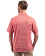 Washington Commanders Americana Cutter & Buck Forge Eco Double Stripe Stretch Recycled Mens Polo Red/White Back
