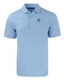 North Carolina Tar Heels Alumni Cutter & Buck Forge Eco Double Stripe Stretch Recycled Mens Polo ALSWH_MANN_HG 1