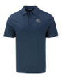 New England Patriots NFL Helmet Cutter & Buck Forge Eco Stretch Recycled Mens Big & Tall Polo Dark Navy Blue Heather Mannequin