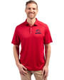 Chicago Bears Americana Cutter & Buck Forge Eco Stretch Recycled Mens Big & Tall Polo Cardinal Red Front