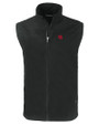 Nebraska Cornhuskers College Vault Cutter & Buck Charter Eco Full-Zip Mens Big & Tall Vest Black Mannequin