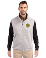 Missouri Tigers College Vault Cutter & Buck Charter Eco Full-Zip Mens Big & Tall Vest Polished Medium Gray Front
