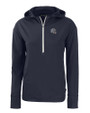 New England Patriots NFL Helmet Cutter & Buck Daybreak Eco Recycled Womens Half Zip Hoodie Navy Blue Mannequin