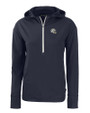 Los Angeles Chargers NFL Helmet Cutter & Buck Daybreak Eco Recycled Womens Half Zip Hoodie Navy Blue Mannequin
