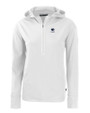 Penn State Nittany Lions Alumni Cutter & Buck Daybreak Eco Recycled Womens Half Zip Hoodie White Mannequin