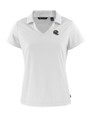 Tampa Bay Buccaneers NFL Helmet Cutter & Buck Daybreak Eco Recycled Womens V-neck Polo White Mannequin