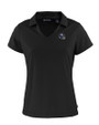 New York Giants NFL Helmet Cutter & Buck Daybreak Eco Recycled Womens V-neck Polo Black Mannequin