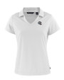 New England Patriots NFL Helmet Cutter & Buck Daybreak Eco Recycled Womens V-neck Polo White Mannequin
